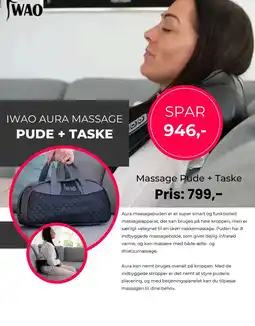 IWAO Massage Pude + Taske tilbud