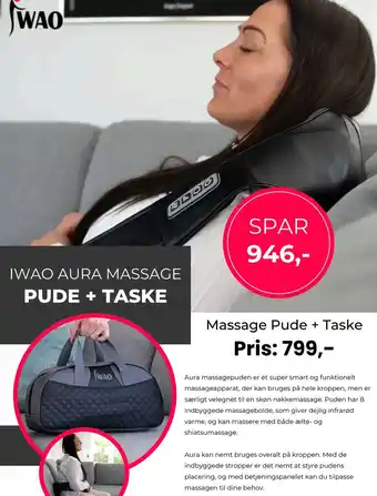 IWAO IWAO AURA MASSAGE Pude + Taske tilbud