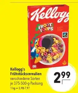 Citti Kellogg's Frühstückscerealien verschiedene Sorten tilbud