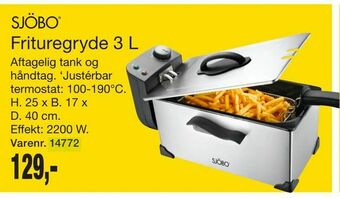 Harald Nyborg Frituregryde 3 L tilbud