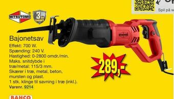 Harald Nyborg Bajonetsav tilbud