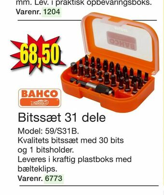 Harald Nyborg Bitssæt 31 dele tilbud