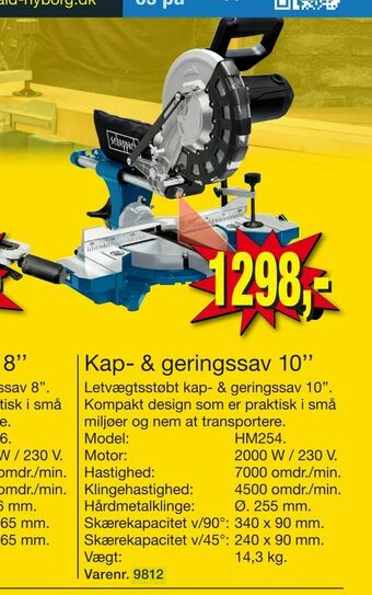 Harald Nyborg Kap- & geringssav 10'' tilbud