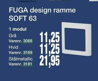 Harald Nyborg FUGA design ramme SOFT 63 tilbud