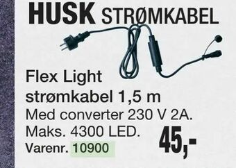 Harald Nyborg Flex Light strømkabel 1,5 m tilbud