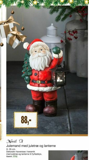 Harald Nyborg Julemand med juletræ og lanterne tilbud