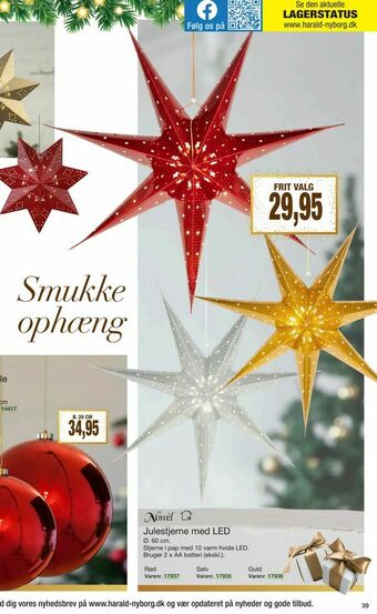 Harald Nyborg Julestjerne med LED tilbud
