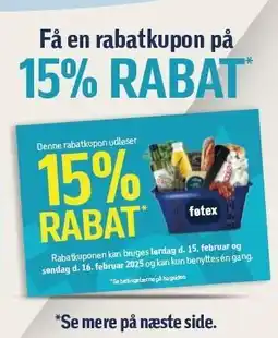 Føtex Få en rabatkupon på 15% RABAT tilbud