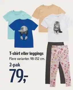 Føtex T-shirt eller leggings 2-pak tilbud