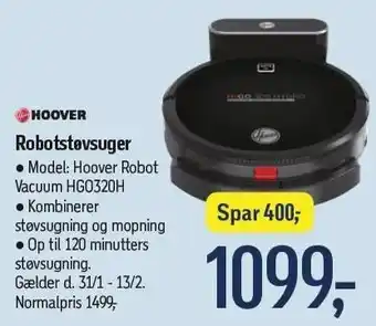 Føtex HOOVER Robotstøvsuger tilbud