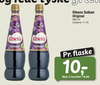 Fakta Tyskland Ribena Solbær Original tilbud