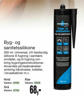 Harald Nyborg Byg- og sanitetssilikone tilbud