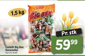 Fakta Tyskland Carletti Big Ben Karameller tilbud