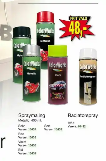 Harald Nyborg Spraymaling Radiatorspray tilbud