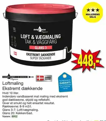 Harald Nyborg Loftmaling Ekstremt dækkende tilbud