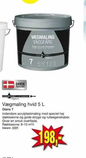 Harald Nyborg Vægmaling hvid tilbud
