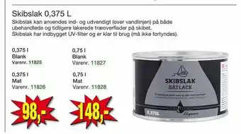 Skibslak 0,375 L