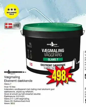 Harald Nyborg Vægmaling Ekstremt dækkende tilbud