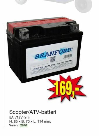 Harald Nyborg Scooter/ATV-batteri tilbud