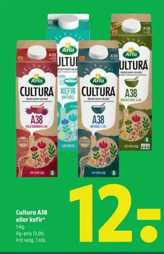 Coop 365 ARLA Cultura A38 eller kefir tilbud