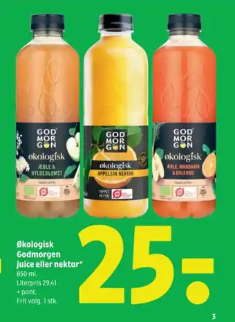 Coop 365 Økologisk Godmorgen juice eller nektar tilbud