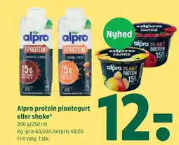 Coop 365 Alpro protein plantegurt eller shake tilbud