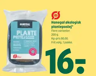 Coop 365 HANEGAL økologisk plantepostej tilbud