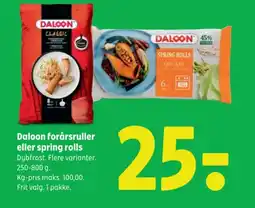 Coop 365 DALOON Forårsruller eller spring rolls tilbud