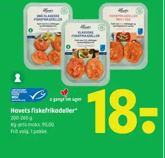 Coop 365 Havets fiskefrikadeller tilbud
