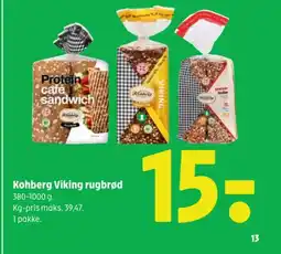 Coop 365 Kohberg Viking rugbrød tilbud