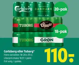 Coop 365 Carlsberg eller Tuborg tilbud