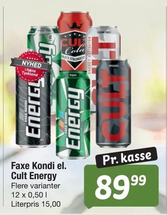Fakta Tyskland Faxe Kondi el. Cult Energy tilbud
