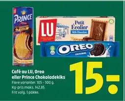 Coop 365 Café au LU, Oreo eller Prince Chokoladekiks tilbud