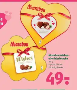 Coop 365 Marabou wishes- eller hjerteæske tilbud