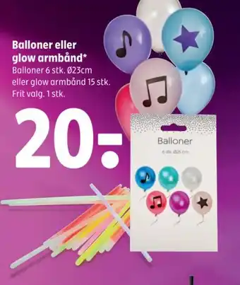 Coop 365 Balloner eller glow armbånd tilbud