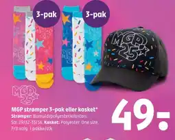 Coop 365 MGP strømper 3-pak eller kasket tilbud