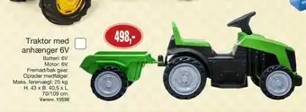 Harald Nyborg Traktor med anhænger 6V tilbud