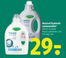 Coop 365 Neutral flydende vaskemiddel tilbud