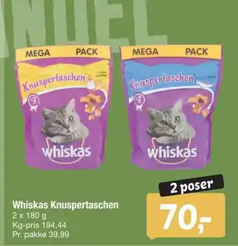 Fakta Tyskland Whiskas Knuspertaschen tilbud