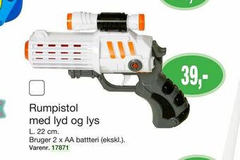 Harald Nyborg Rumpistol med lyd og lys tilbud