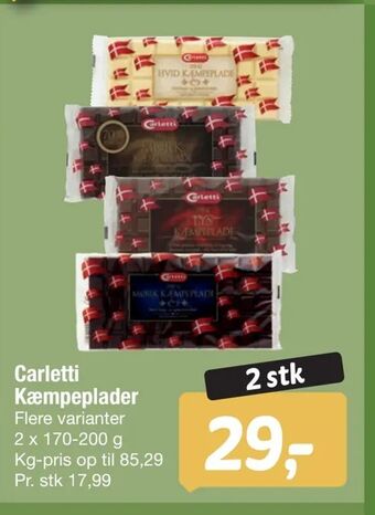 Fakta Tyskland Carletti Kæmpeplader tilbud