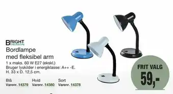 Harald Nyborg Bordlampe med fleksibel arm tilbud