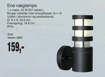 Harald Nyborg Enø væglampe tilbud