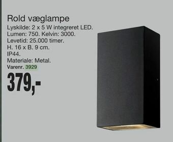 Harald Nyborg Rold væglampe tilbud