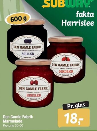 Fakta Tyskland Den Gamle Fabrik Marmelade tilbud