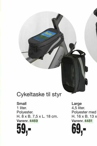 Harald Nyborg Cykeltaske til styr tilbud