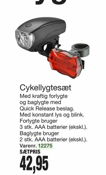 Cykellygtesæt