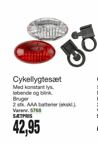 Cykellygtesæt