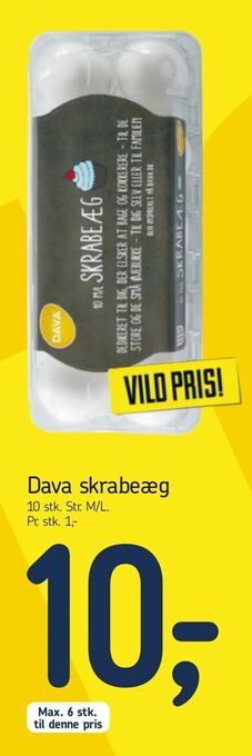 Føtex Dava skrabeæg tilbud