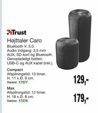 Harald Nyborg Højttaler Caro tilbud